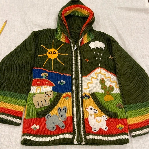 Peru Other - B0601 Peruvian Sweater children’s sweater unisex.  See measurements. B0601